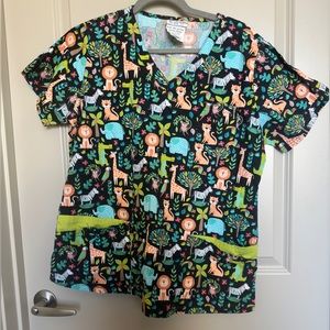 Zoo Scrub Top